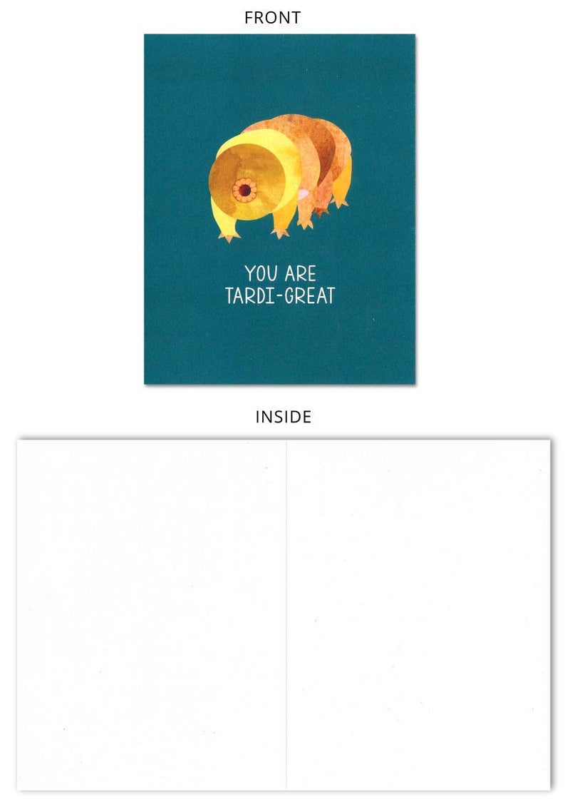 Tardigrade Love/Anniversary/Valentine's Day Card (4.25" X 5.5") by Nerdy Words